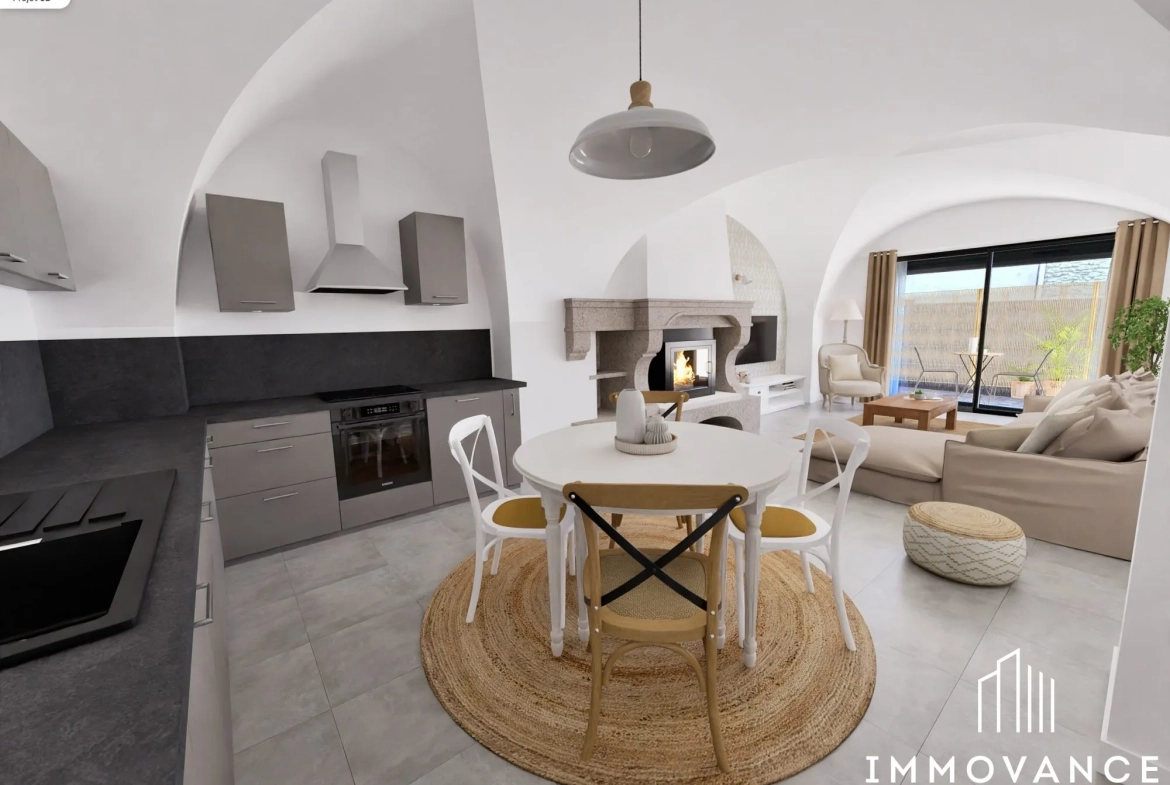 Maison de village spacieuse de 139 m² à Aigues Vives - Idéale famille ou colocation 