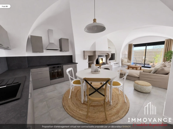 Maison de village spacieuse de 139 m² à Aigues Vives - Idéale famille ou colocation