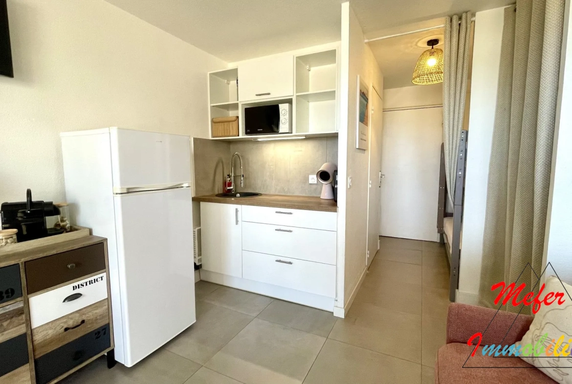 Appartement vue mer à Canet-en-Roussillon à deux pas de la plage 