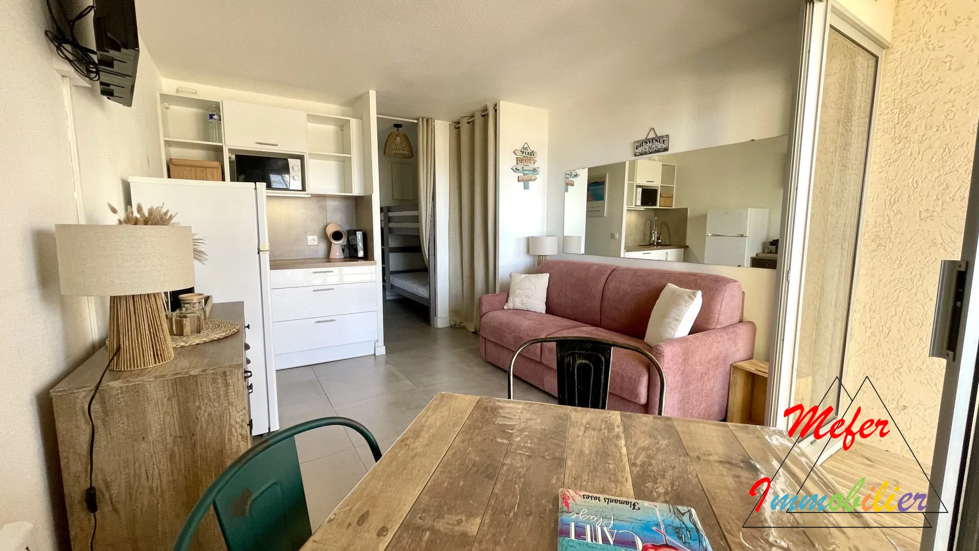 Appartement vue mer à Canet-en-Roussillon à deux pas de la plage 
