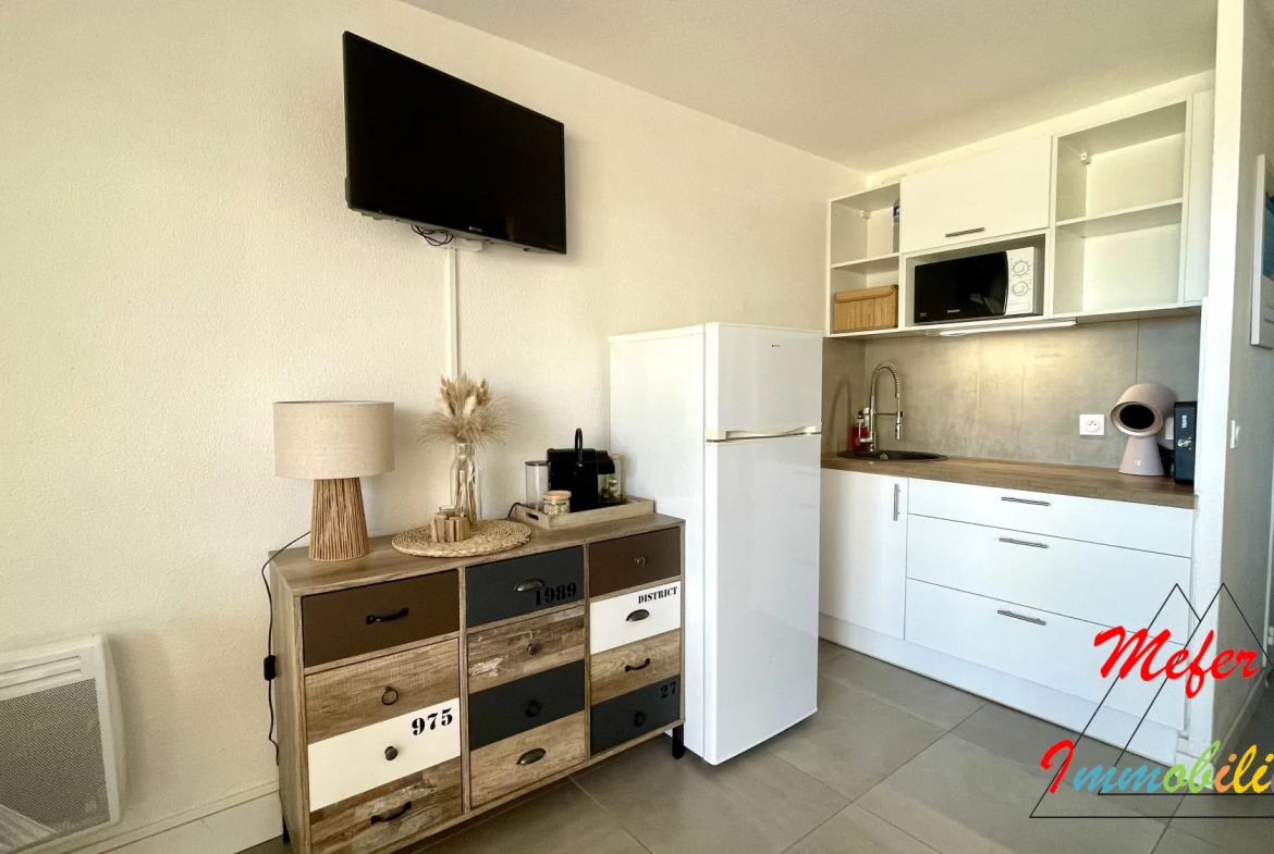 Appartement vue mer à Canet-en-Roussillon à deux pas de la plage 