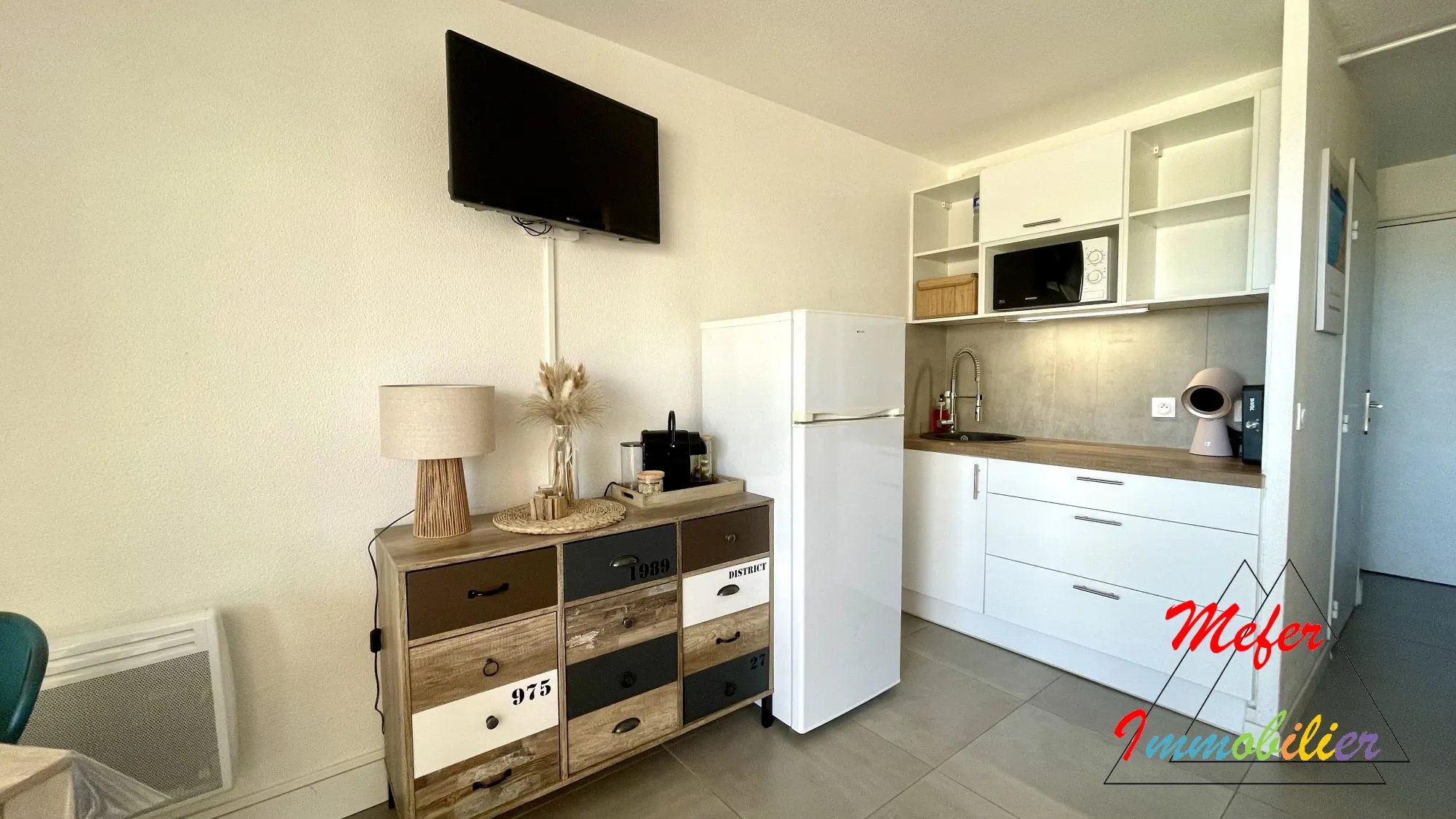 Appartement vue mer à Canet-en-Roussillon à deux pas de la plage 
