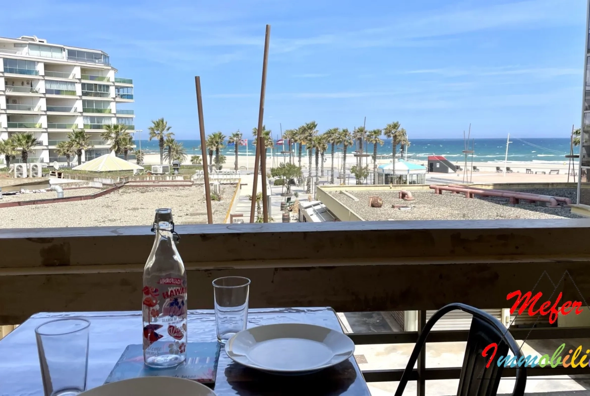 Appartement vue mer à Canet-en-Roussillon à deux pas de la plage 