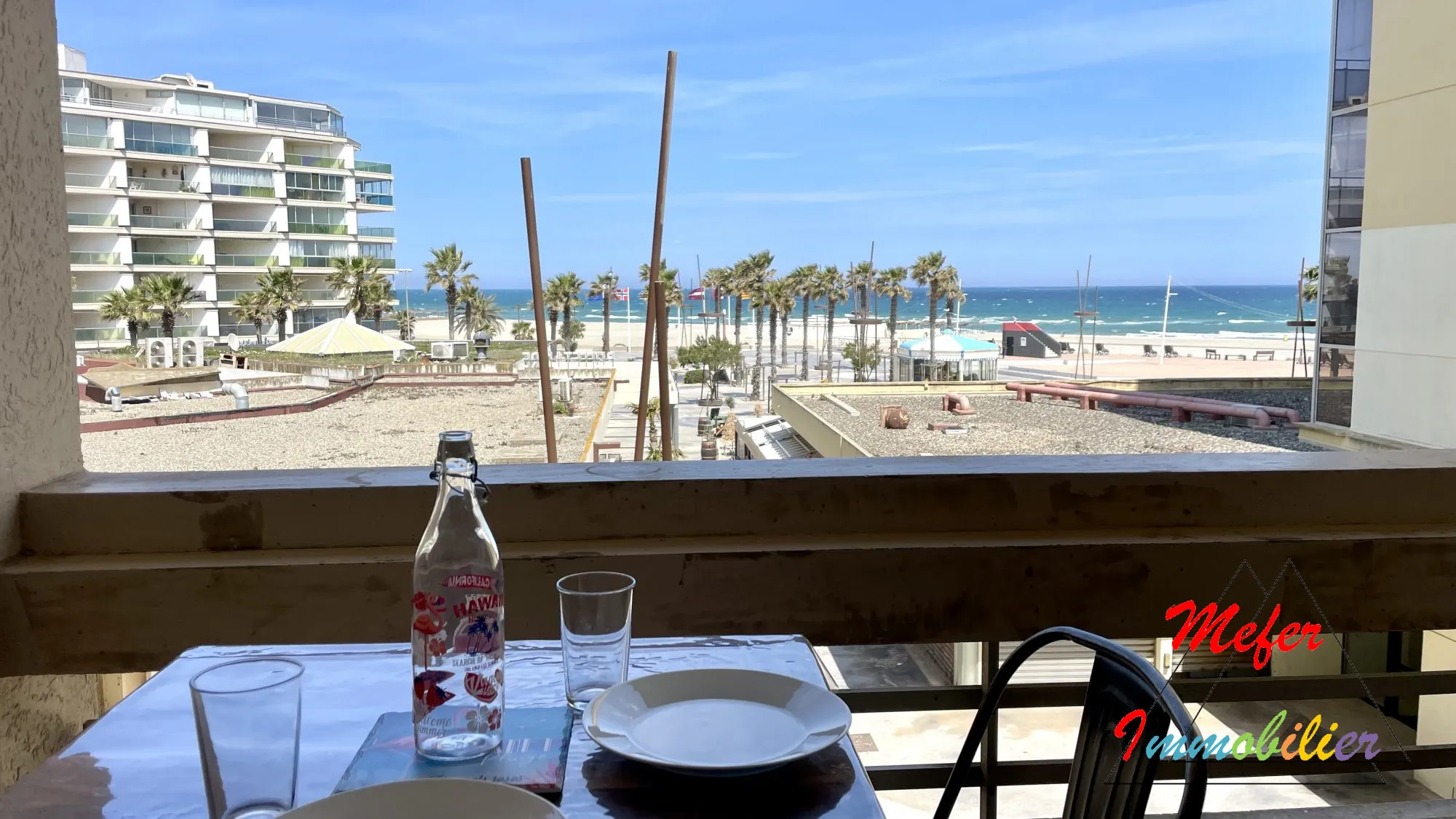 Appartement vue mer à Canet-en-Roussillon à deux pas de la plage 