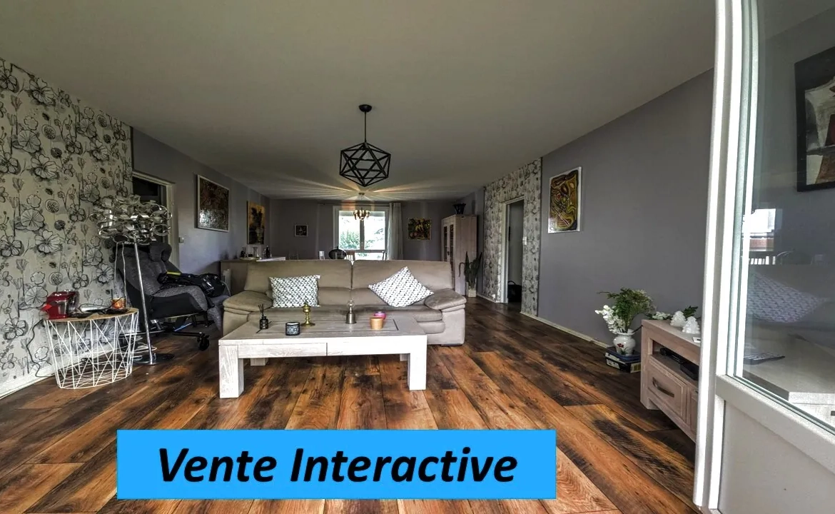 Appartement lumineux de 109 m² avec 4 chambres à Limoges Saint Anne 