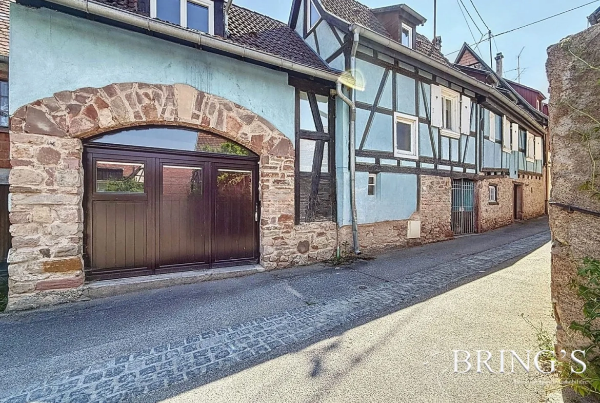 Maison atypique de 70 m² à Dambach-la-Ville, charme et potentiel d'investissement 