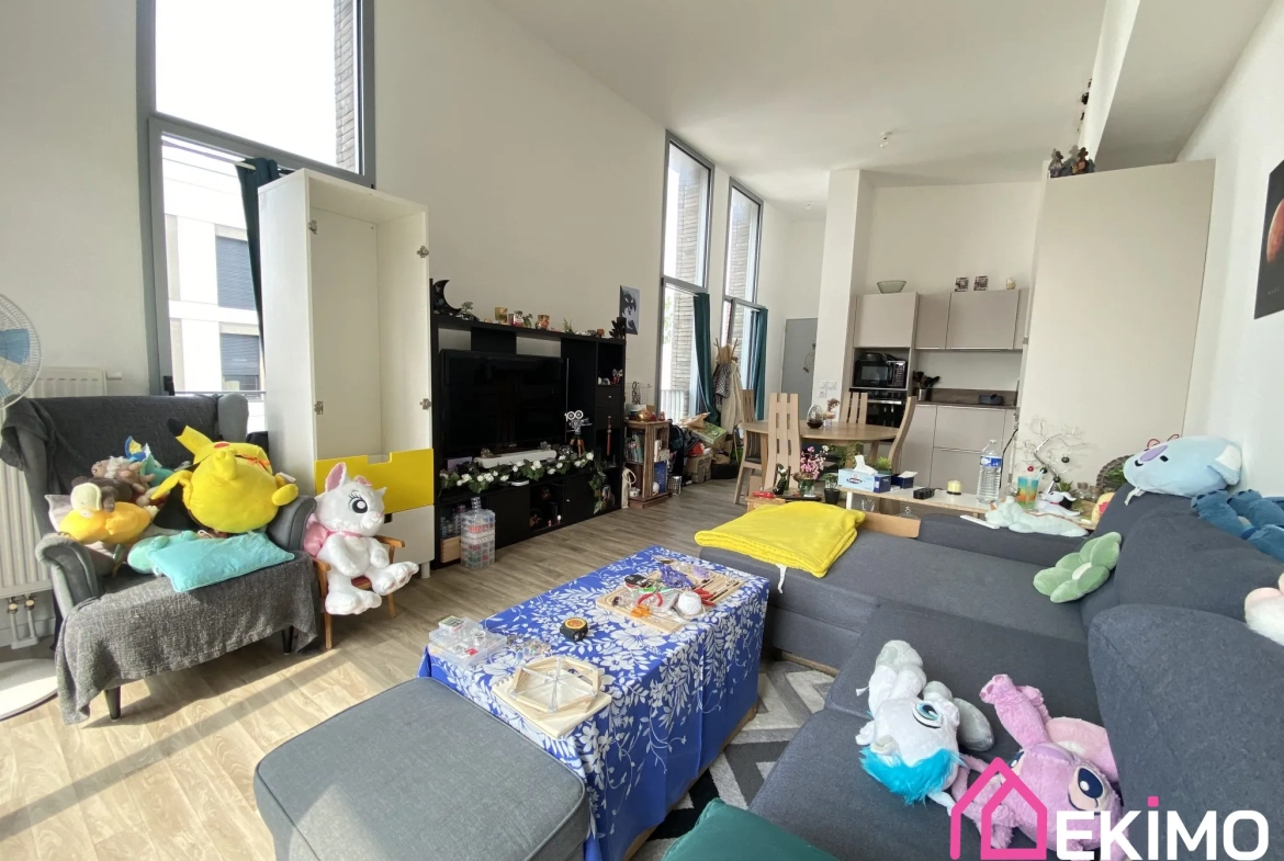Appartement T3 lumineux avec balcon à Lille – 67 m², emplacement privilégié 