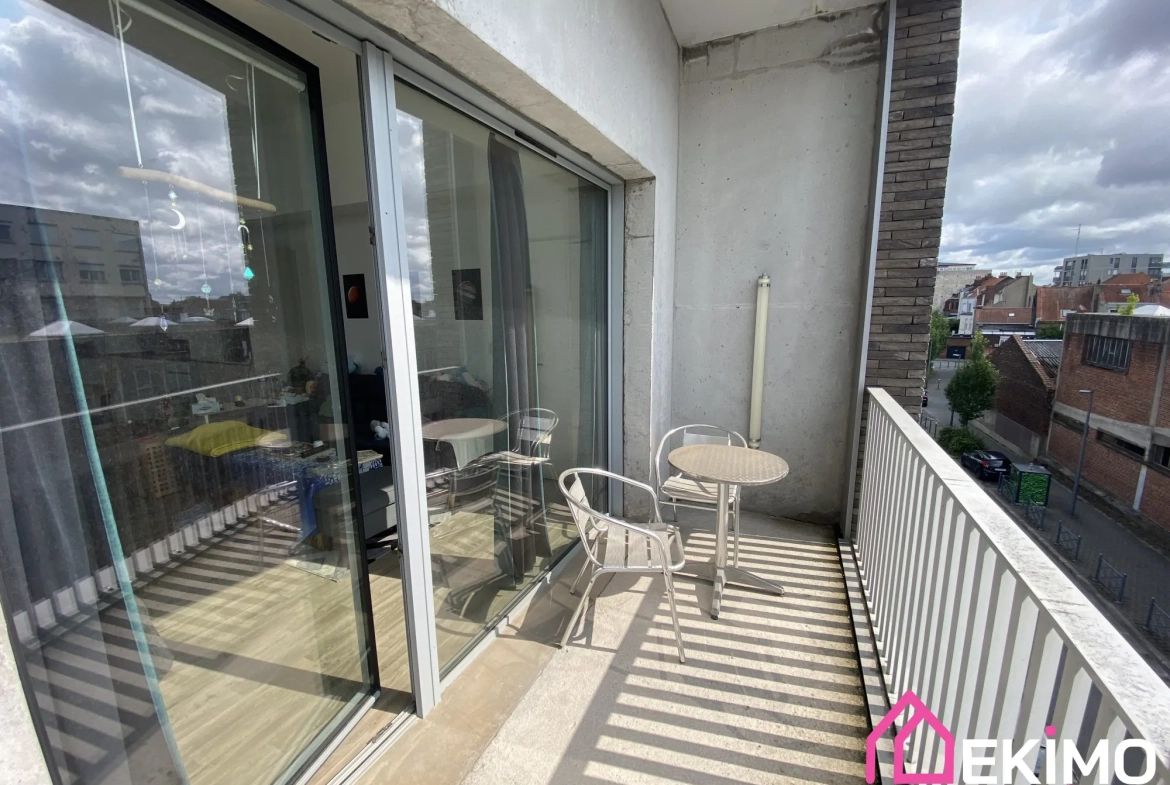 Appartement T3 lumineux avec balcon à Lille – 67 m², emplacement privilégié 