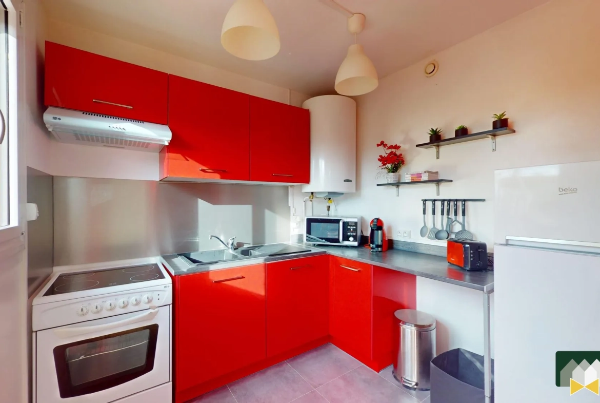 Studio à vendre à Déville-lès-Rouen, investissement locatif idéal, 31,99 m², proximité Rouen 