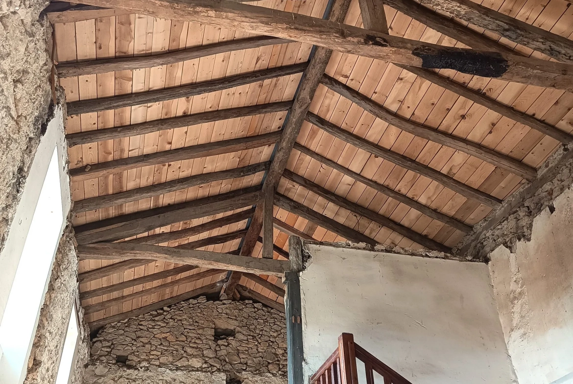 Maison à rénover avec dépendances et grands terrains à Sainte Croix Volvestre 