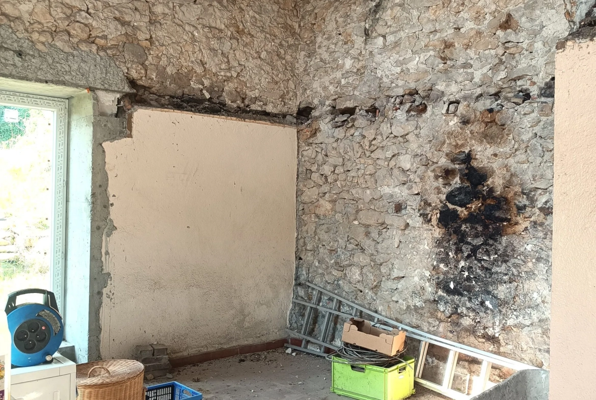 Maison à rénover avec dépendances et grands terrains à Sainte Croix Volvestre 