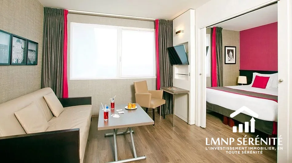 Appartement meublé à Montévrain dans la résidence Residhome, proche Disneyland - Investissement LMNP 