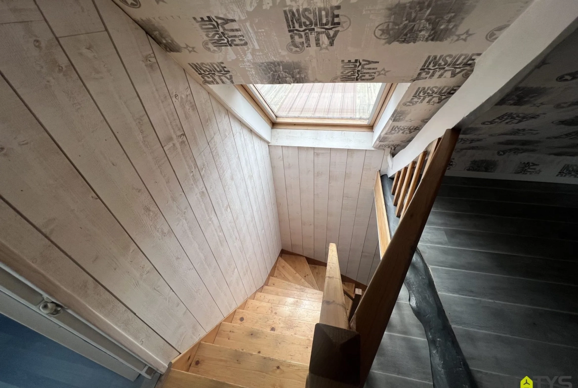 Maison semi-plane à vendre à Auberchicourt avec 3 chambres et jardin 
