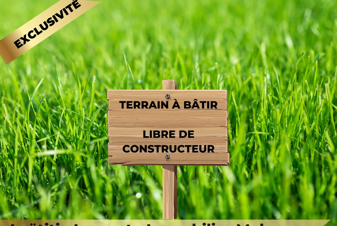 Terrain constructible de 722 m² à Saint-Germain-sur-Ille proche Rennes 