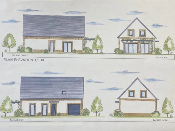 Maison à vendre en cours de construction à Thiberville, proche Bernay et Lisieux