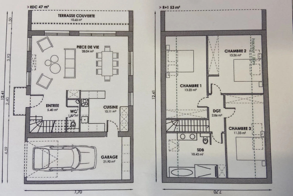 Maison à vendre en cours de construction à Thiberville, proche Bernay et Lisieux 
