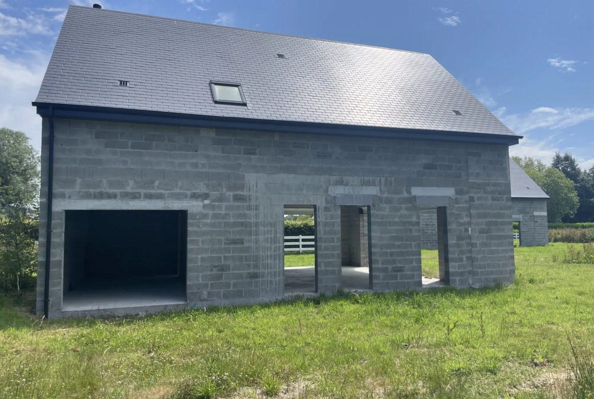 Maison à vendre en cours de construction à Thiberville, proche Bernay et Lisieux 