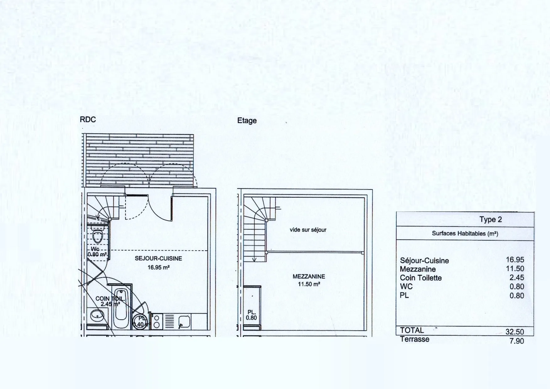 Appartement T2 duplex à vendre à Colombiers, résidence de tourisme avec rentabilité attractived 