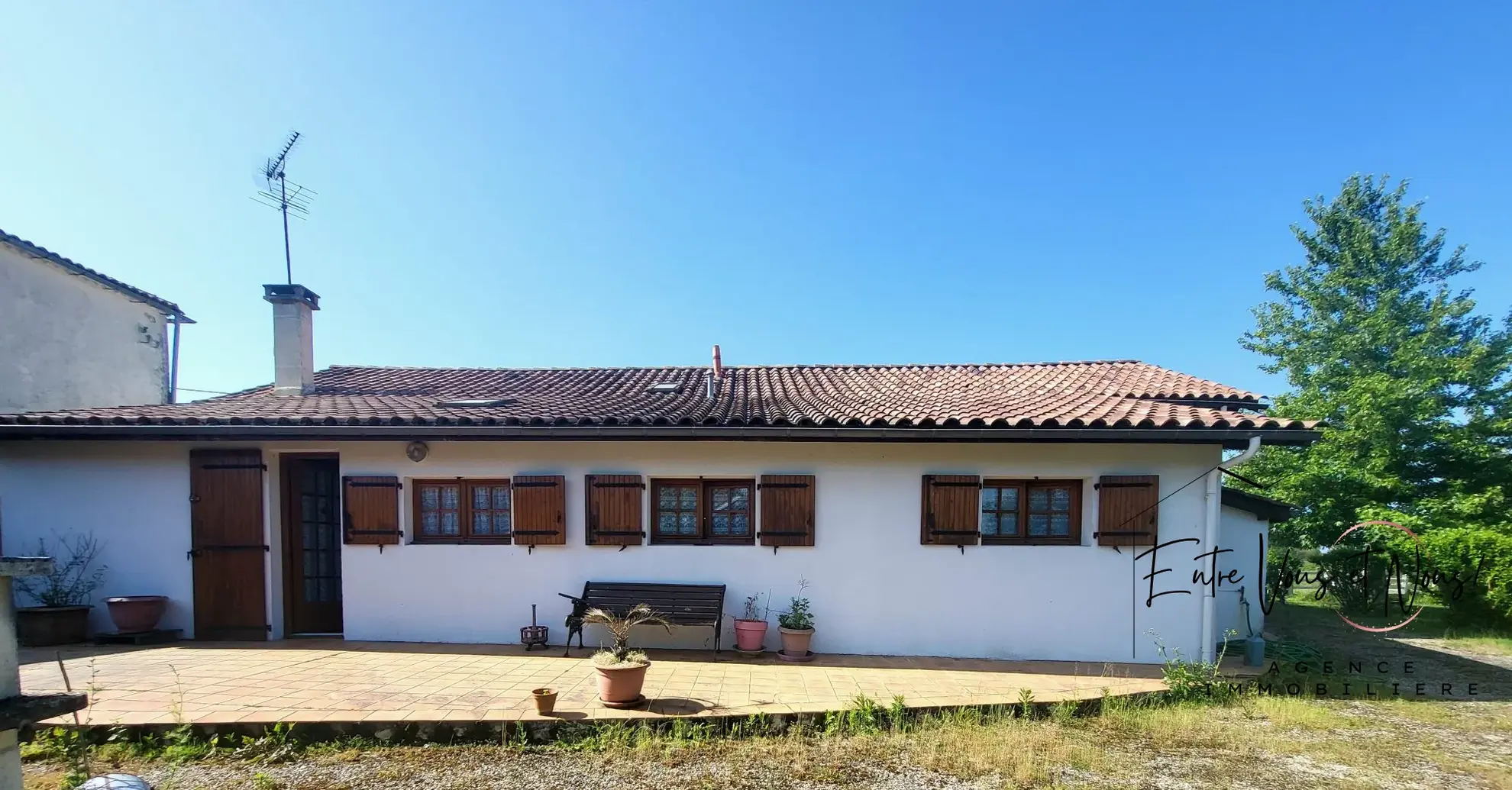 Charmante maison de 132 m² avec jardin arboré de 3000 m² à Gajac, proche Bazas 