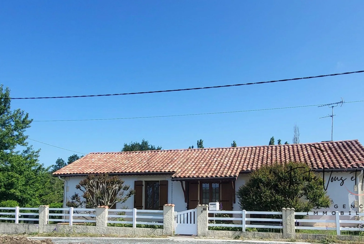 Charmante maison de 132 m² avec jardin arboré de 3000 m² à Gajac, proche Bazas 