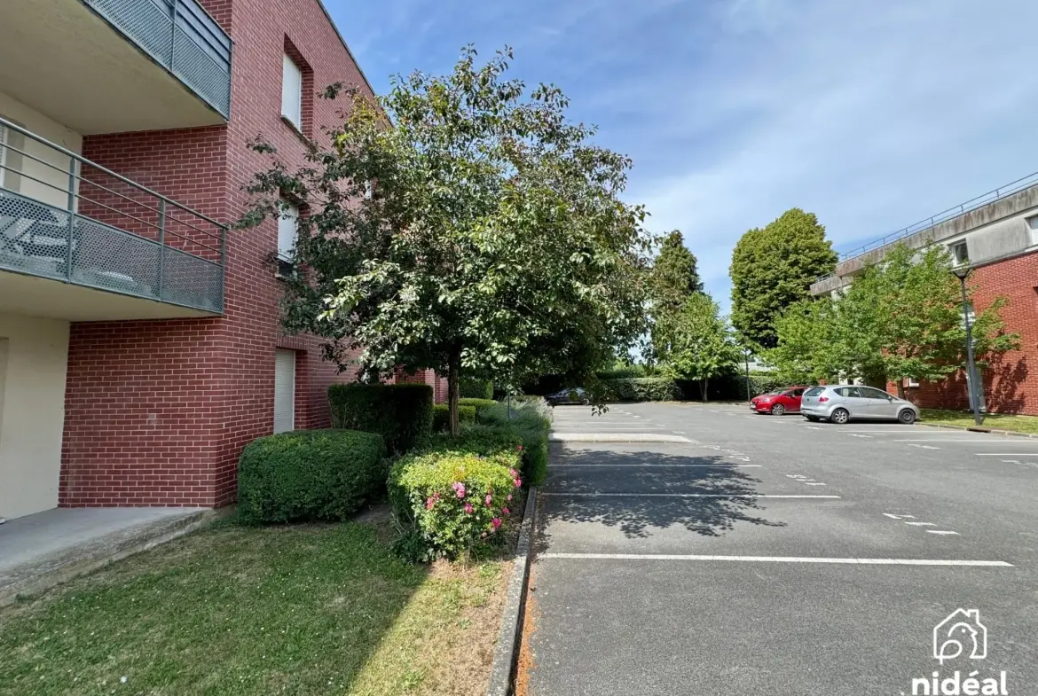 Appartement rénové de 54m² à Maubeuge avec terrasse et stationnement 