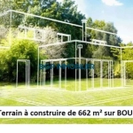 Terrain constructible plat de 662 m² à Bouloc proche Toulouse