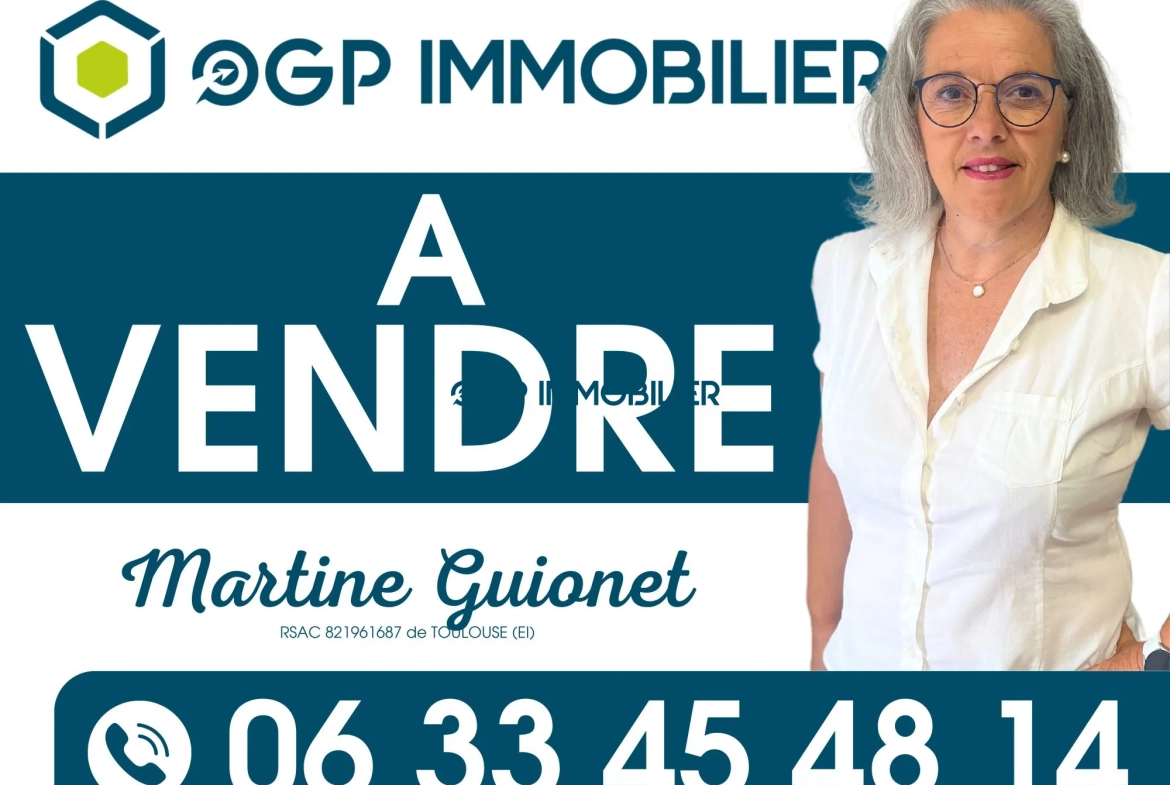 Terrain constructible plat de 662 m² à Bouloc proche Toulouse 