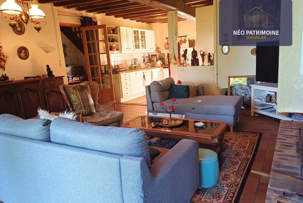 Charmante maison de campagne à Champlemy avec 3 chambres et dépendances 