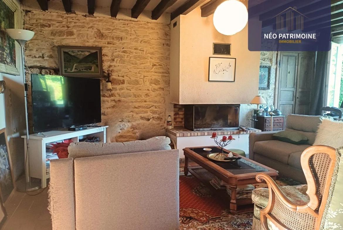 Charmante maison de campagne à Champlemy avec 3 chambres et dépendances 