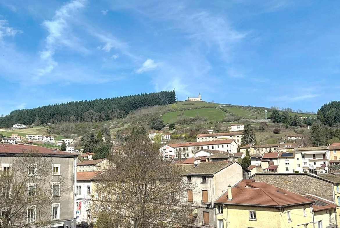 Plateau traversant de 76,7 m² à rénover à Tarare – Dernier étage, exposition EST/OUEST 