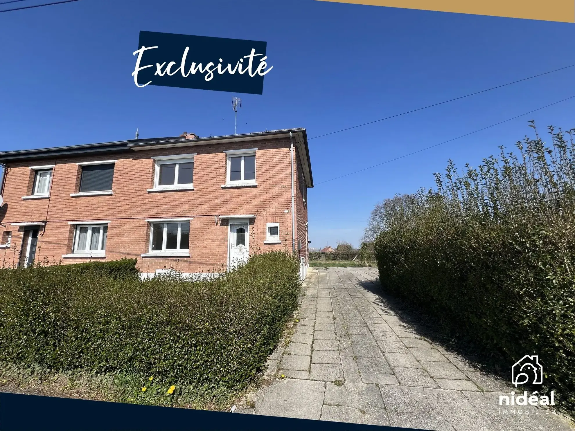 Maison de 80 m² avec 3 chambres à Sepmeries, Nord - Idéal investissement ou résidence principale 