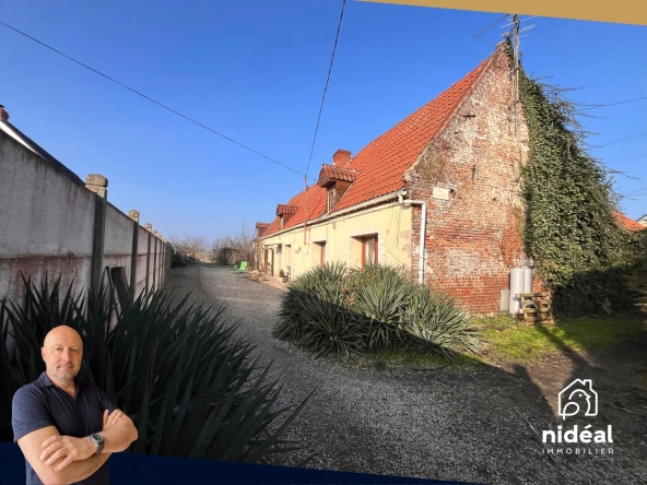 Maison Longère à Raismes avec grand potentiel et combles aménageables en vente