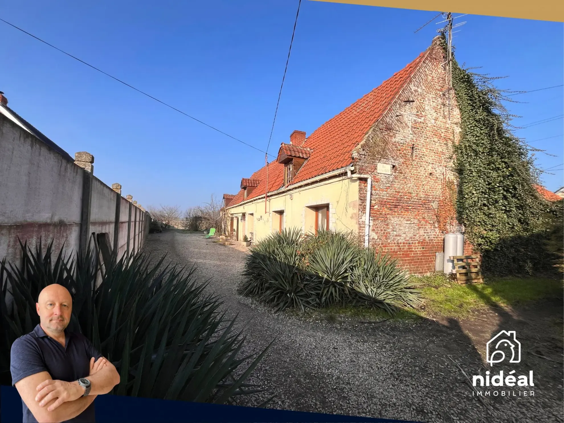 Maison Longère à Raismes avec grand potentiel et combles aménageables en vente 