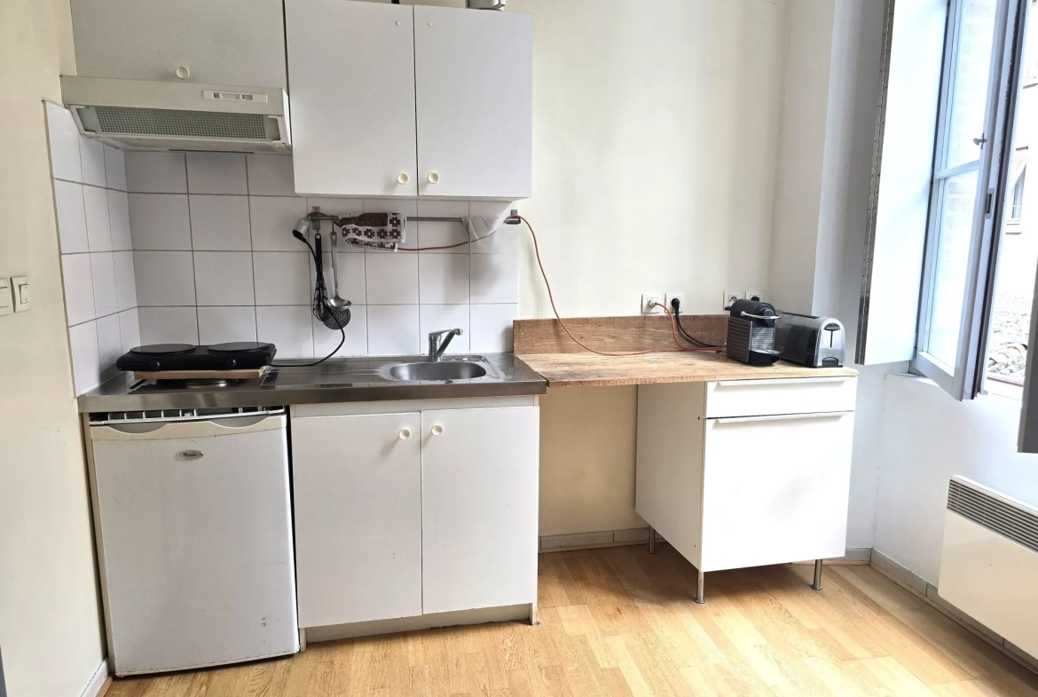 Studio de 20 m² à Toulouse dans le quartier Saint Sernin, calme et charmant 