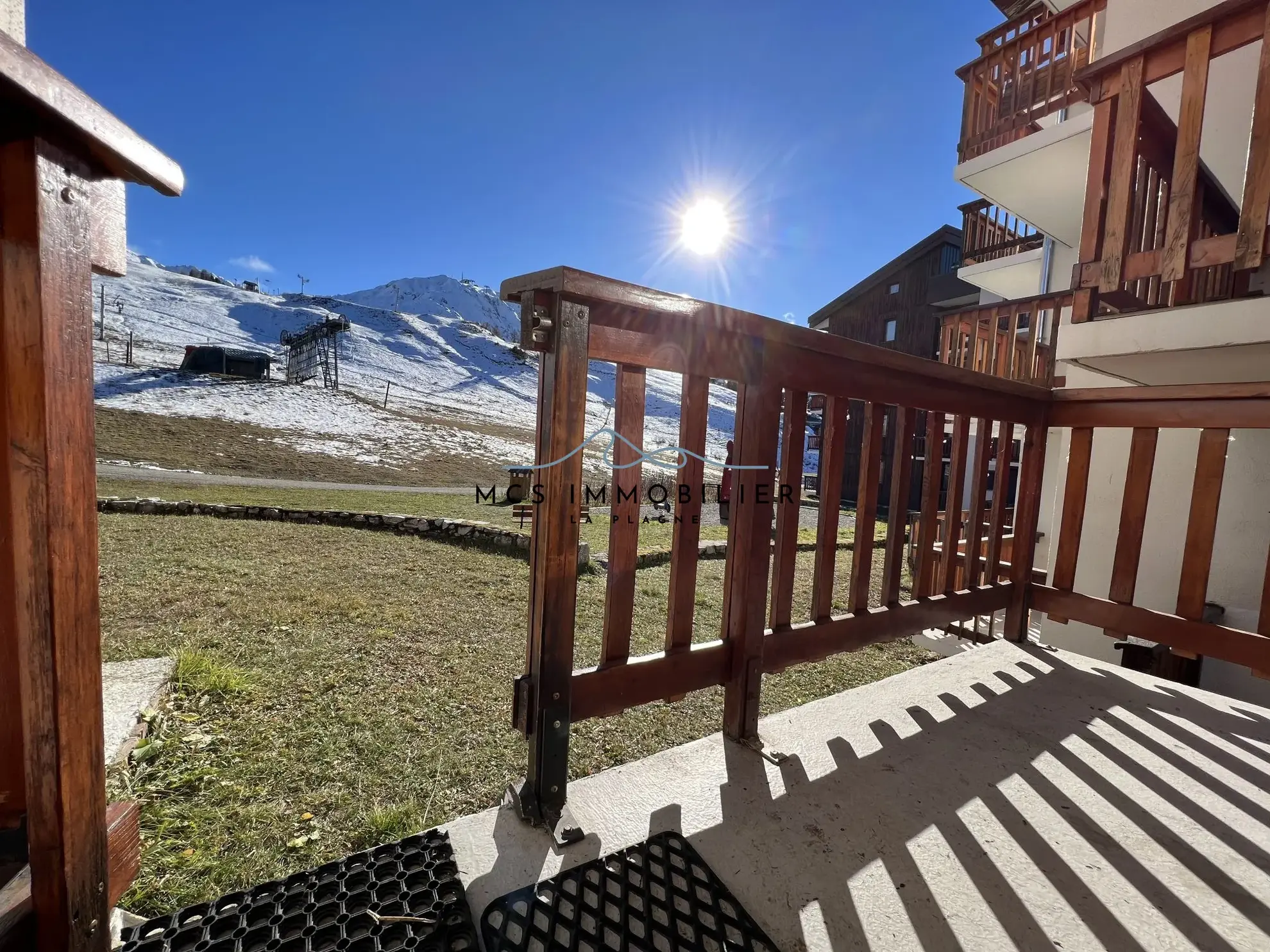 Studio dans résidence ski aux pieds à Plagne Villages - Exposition sud 