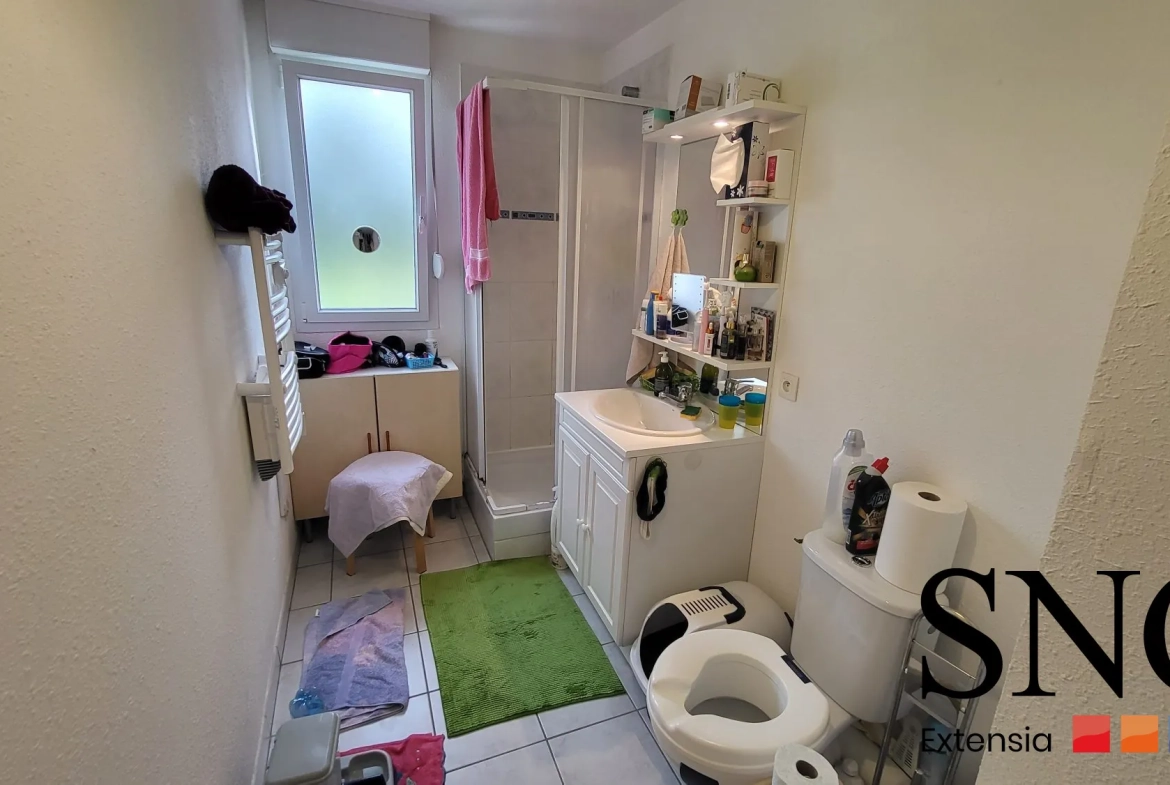 Appartement 2 pièces en rez-de-jardin à Les Andelys avec terrasse et locataire en place 