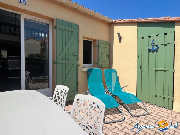 Appartement T2 avec grande terrasse et mezzanine au Barcarès