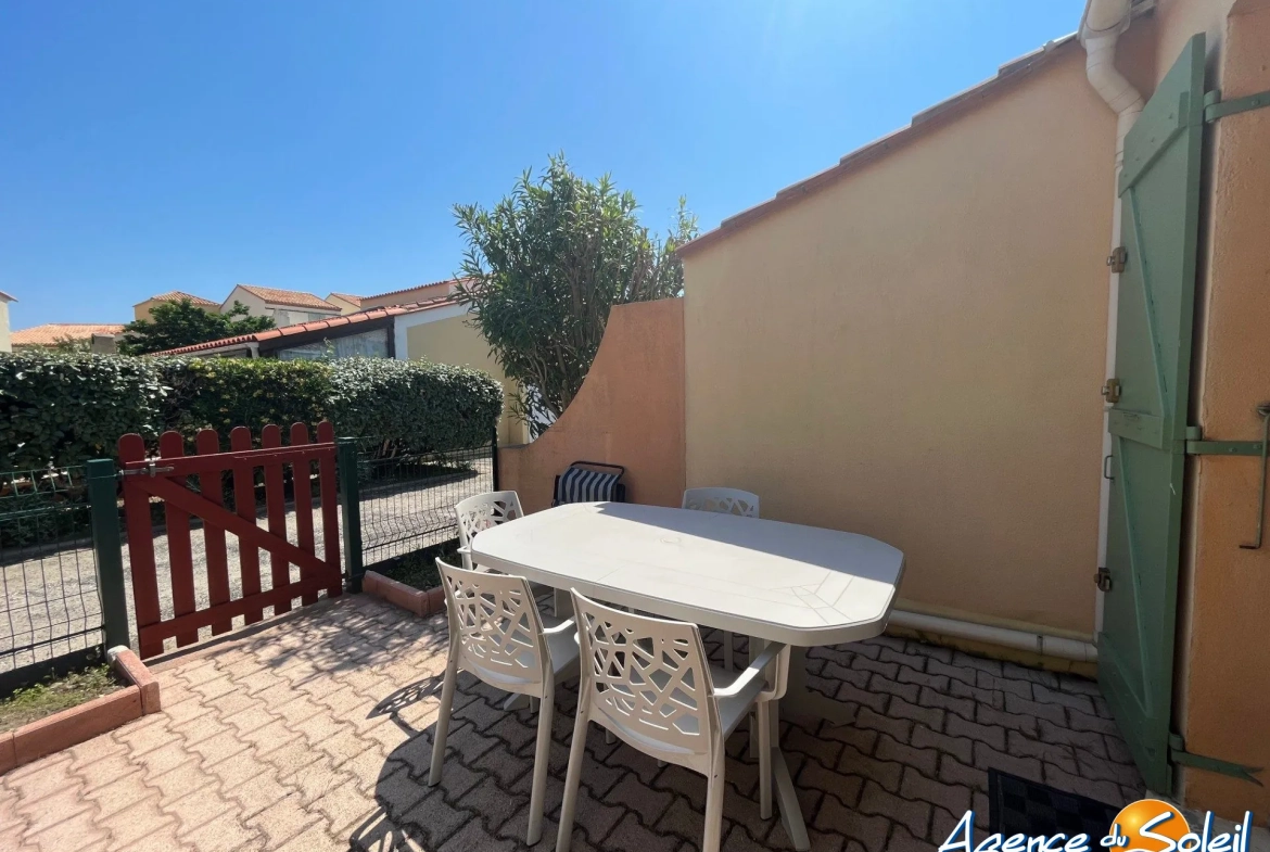 Appartement T2 avec grande terrasse et mezzanine au Barcarès 