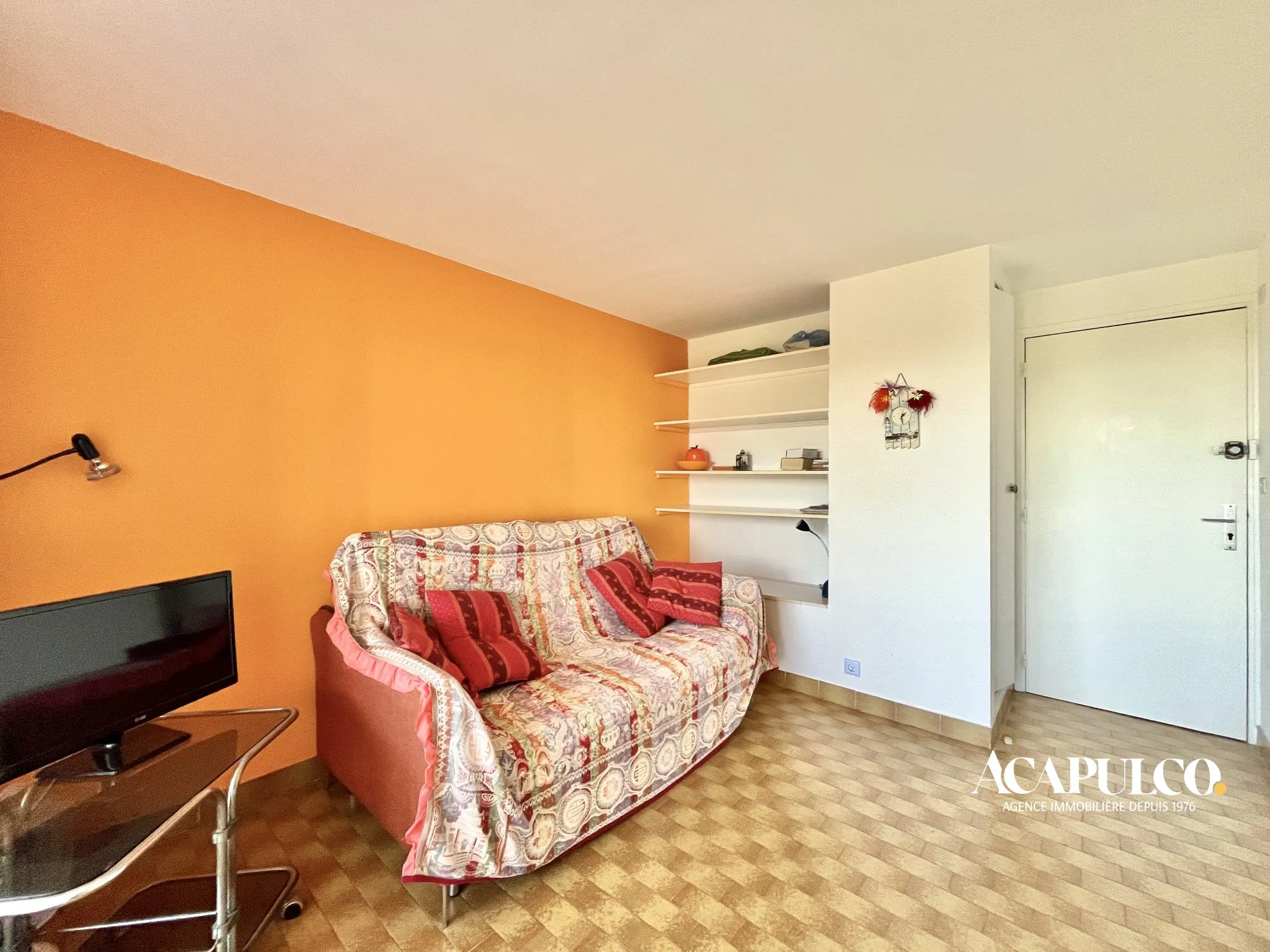 Studio cabine proche plage avec loggia et parking à Agde 