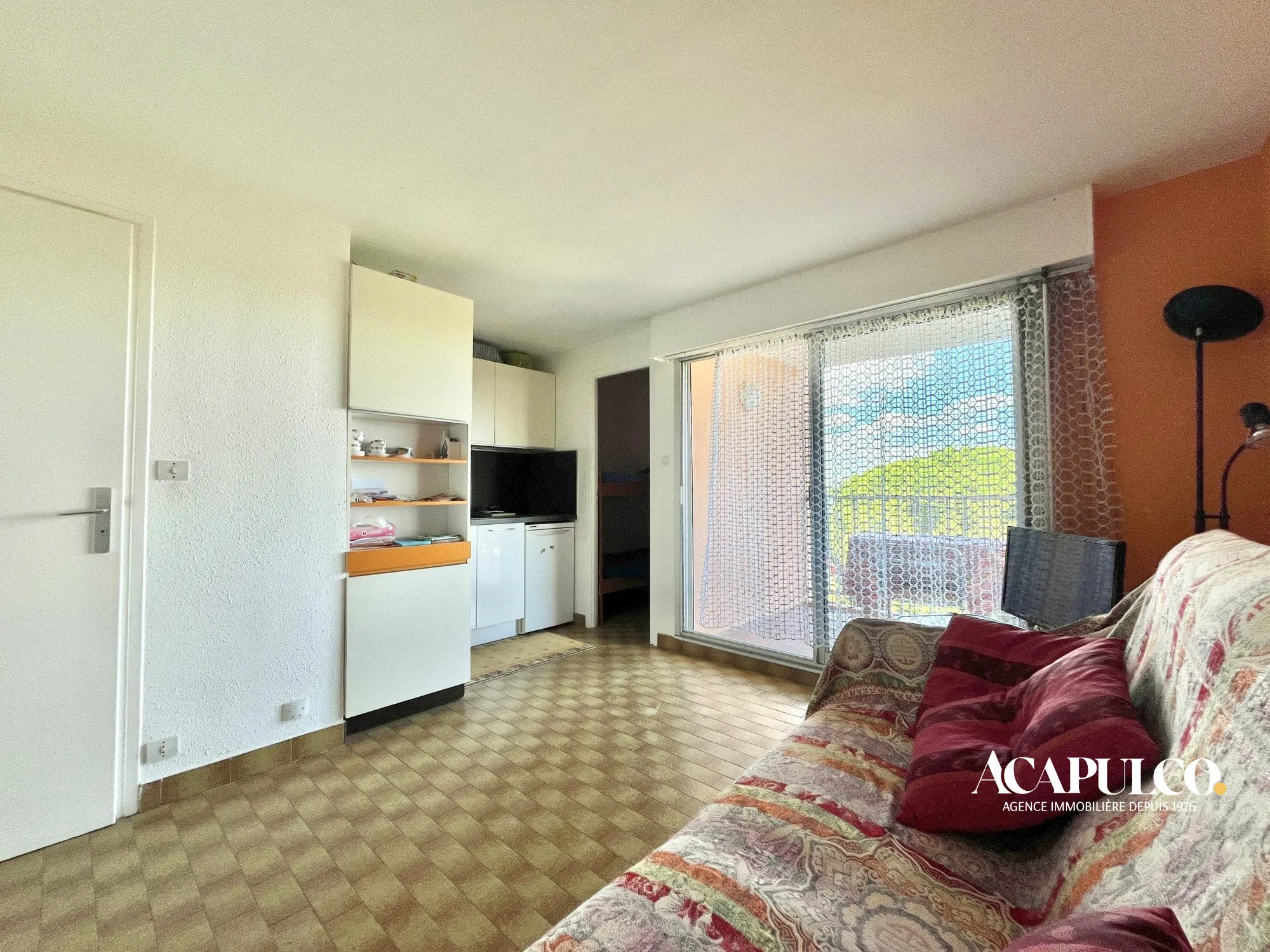 Studio cabine proche plage avec loggia et parking à Agde 