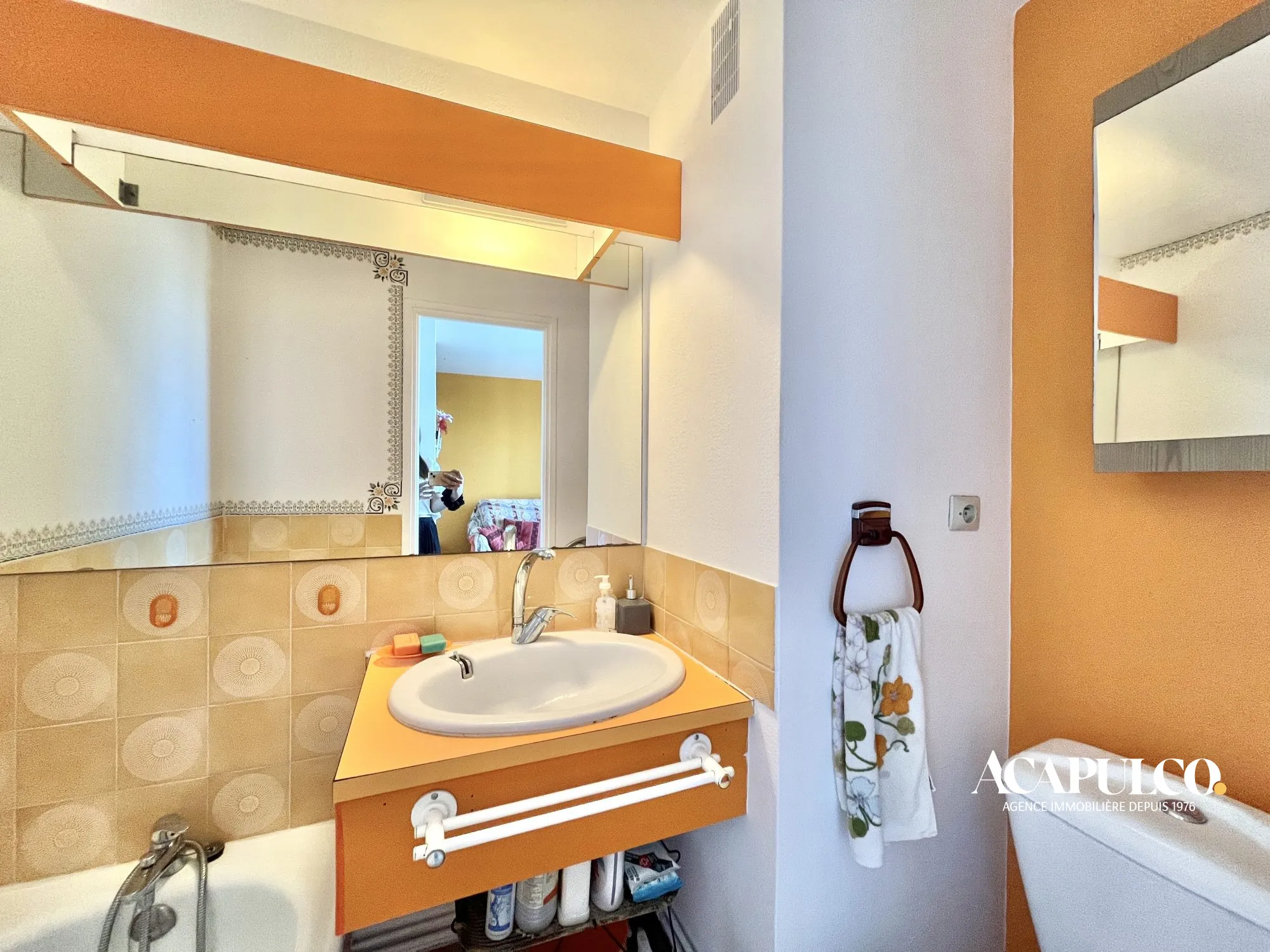 Studio cabine proche plage avec loggia et parking à Agde 