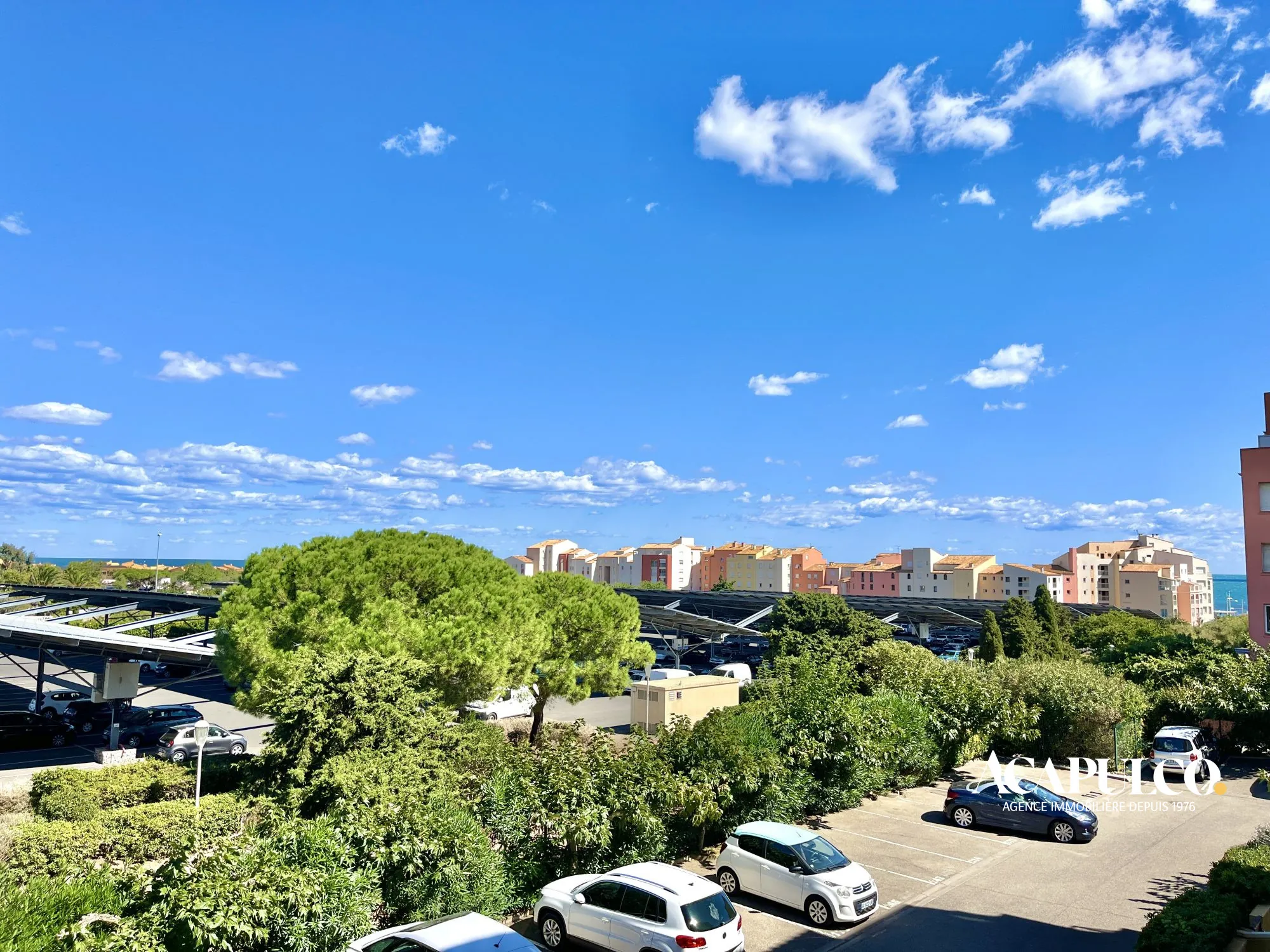 Studio cabine proche plage avec loggia et parking à Agde 