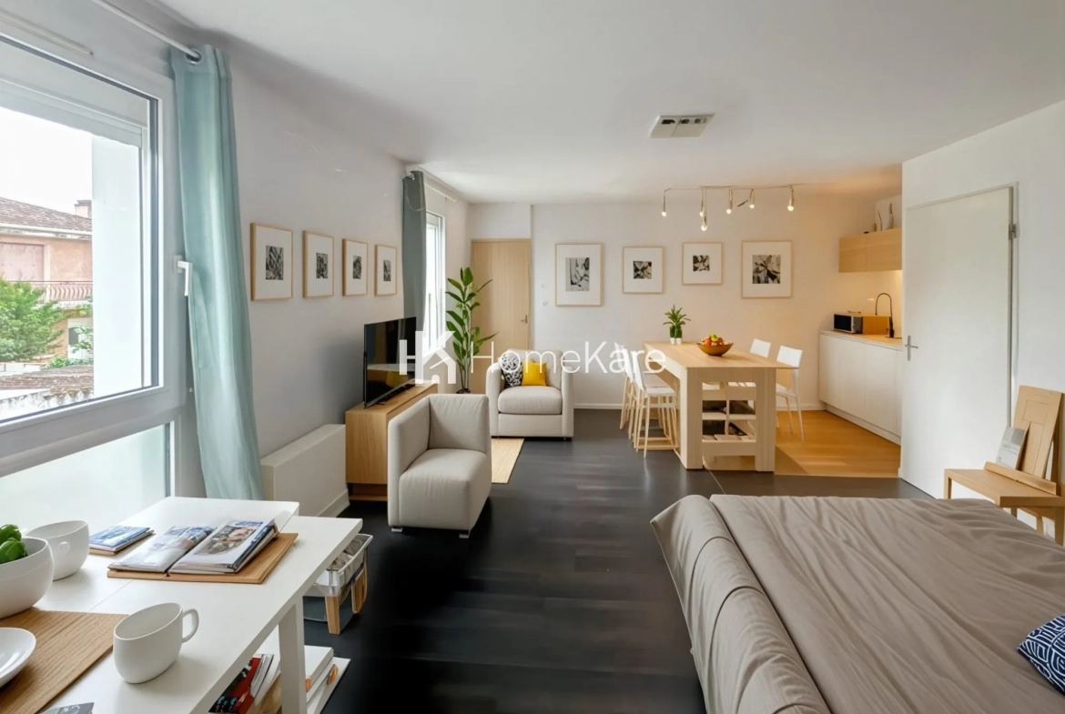 Bel appartement T1 bis lumineux avec parking à Toulouse La Cépière 