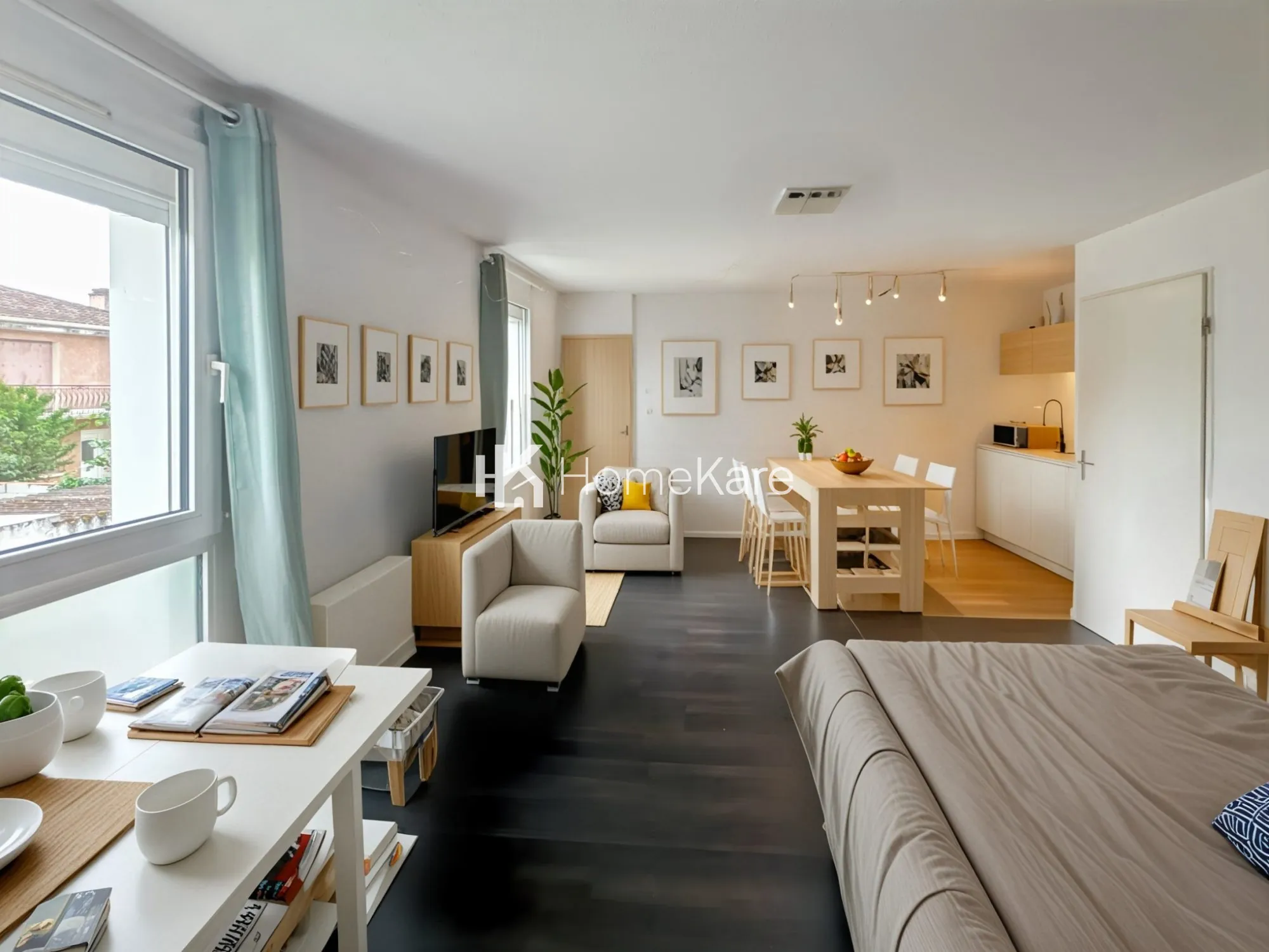 Bel appartement T1 bis lumineux avec parking à Toulouse La Cépière 