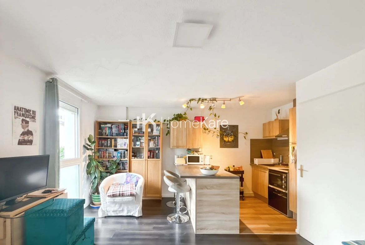 Bel appartement T1 bis lumineux avec parking à Toulouse La Cépière 