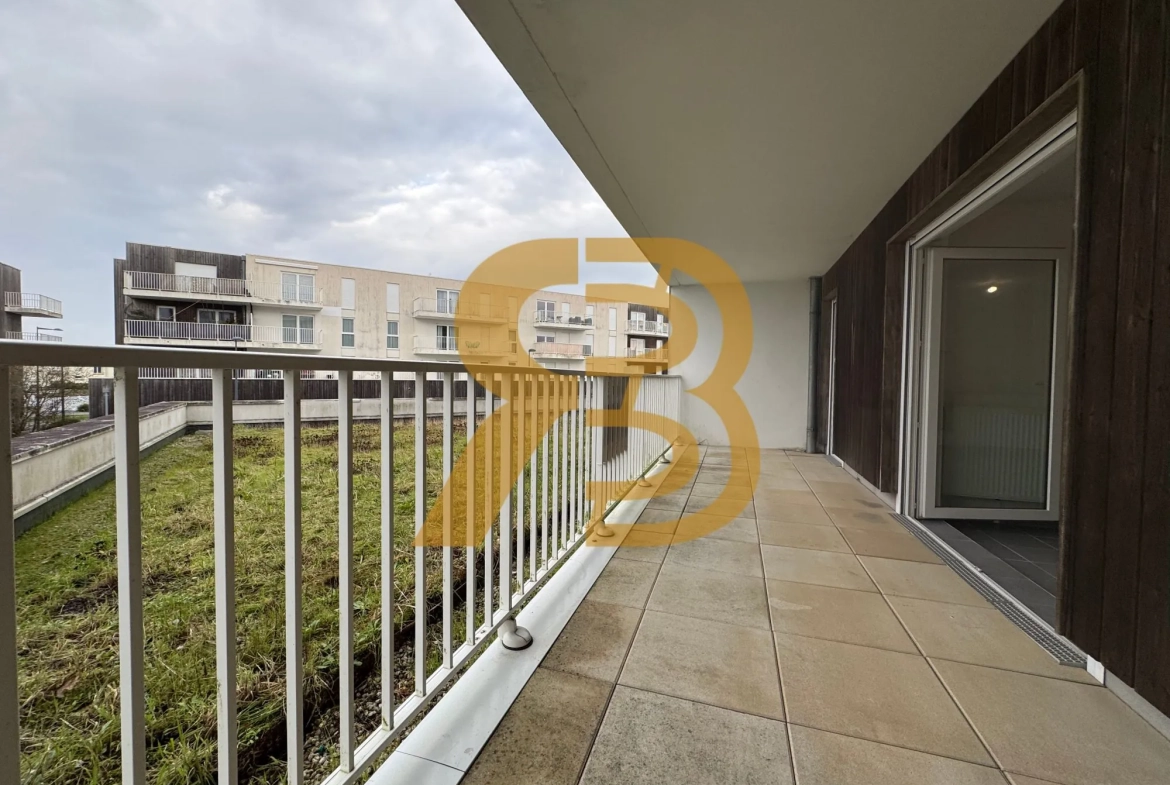 Appartement 62 m² à Brest, résidence sécurisée avec terrasse et garage 