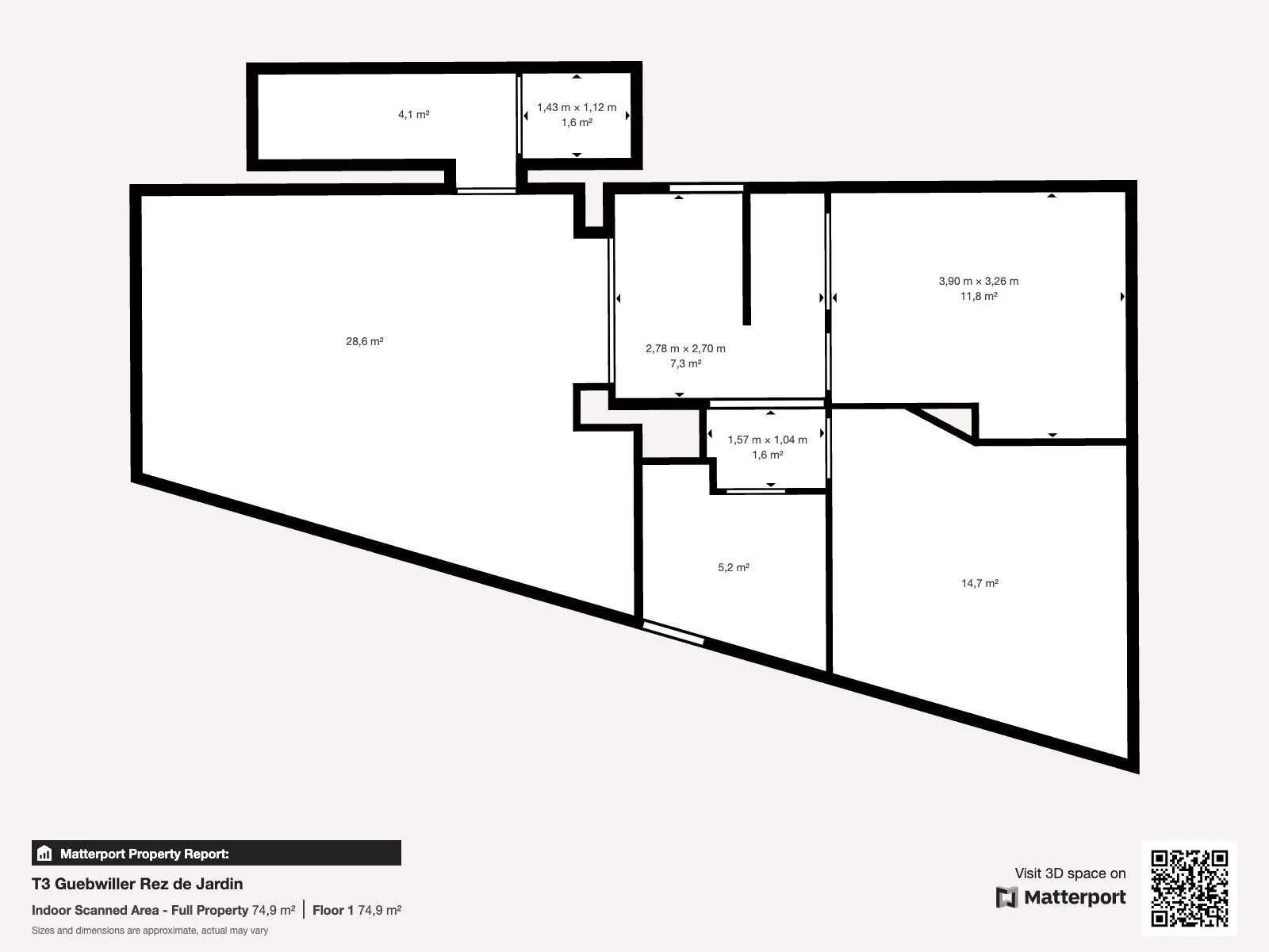 Appartement T3 de luxe avec jardin et terrasse à Guebwiller 