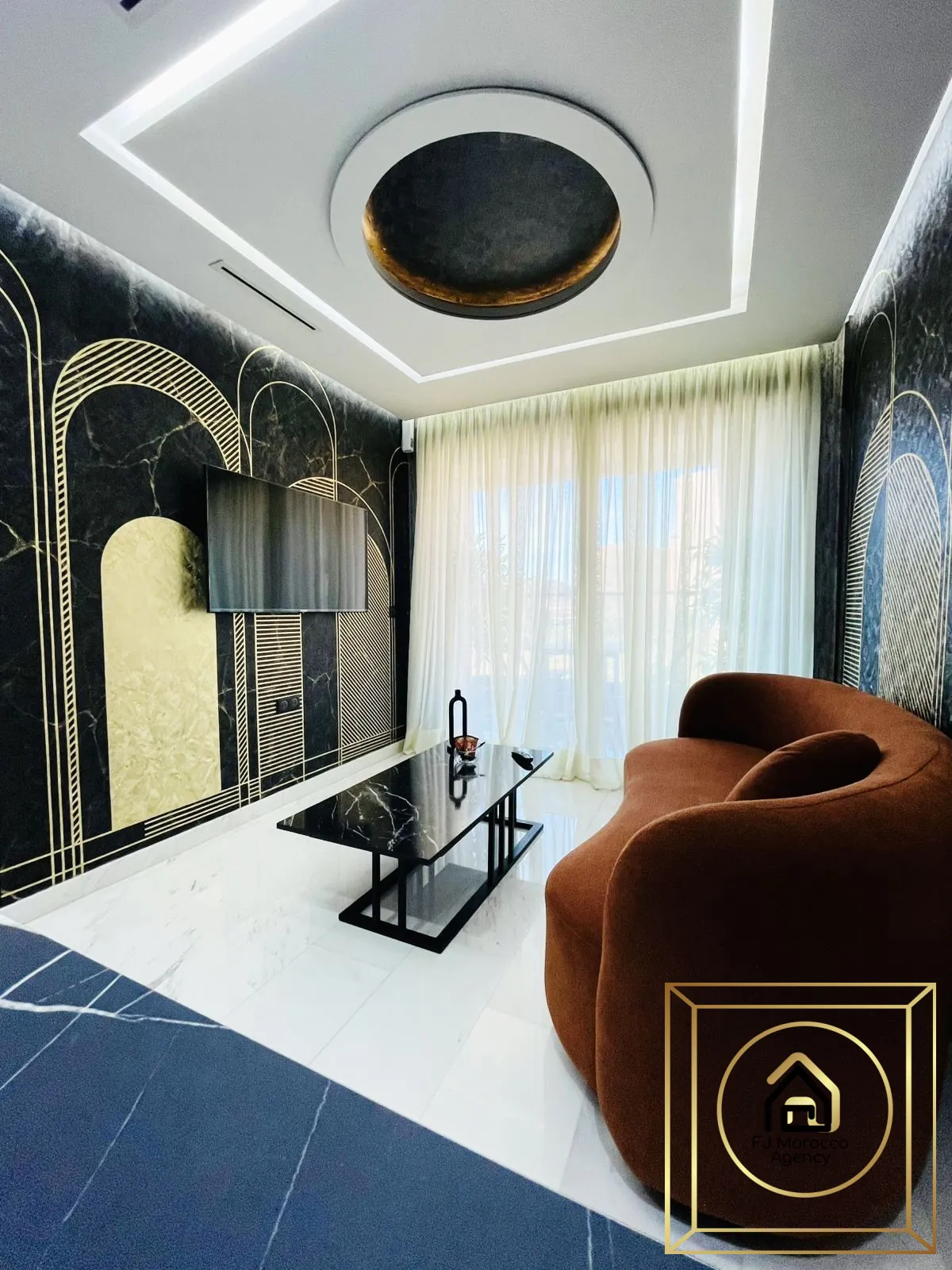 Vente appartement T2 meublé avec piscine et parking à Marrakech 