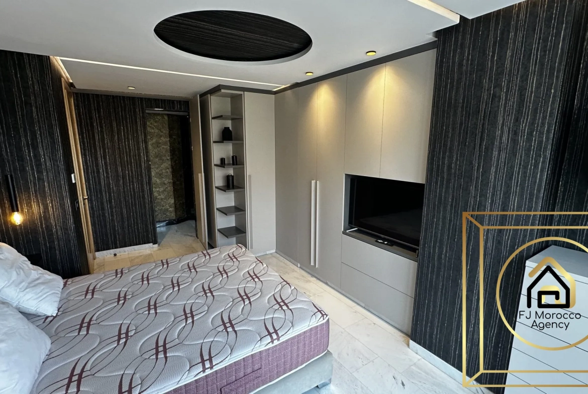 Vente appartement T2 meublé avec piscine et parking à Marrakech 