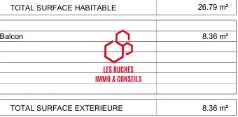 A vendre appartement T1 lumineux de 26,79 m² à Vigneux-sur-Seine 